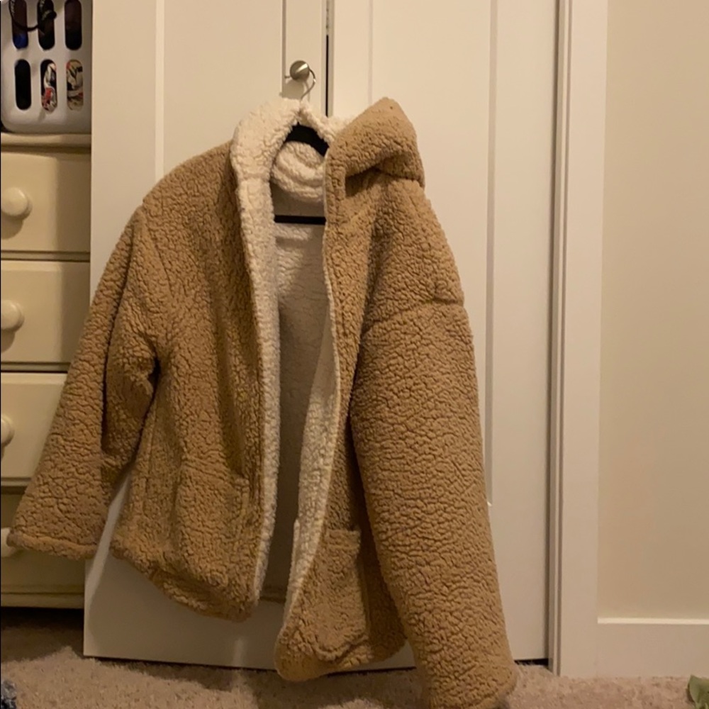 Fluffy teddy bear coat